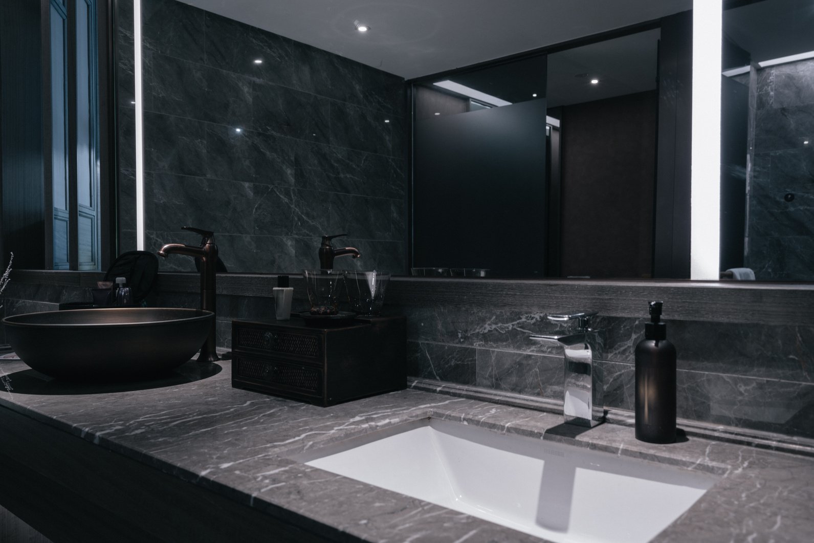 Interior of a modern bathroom